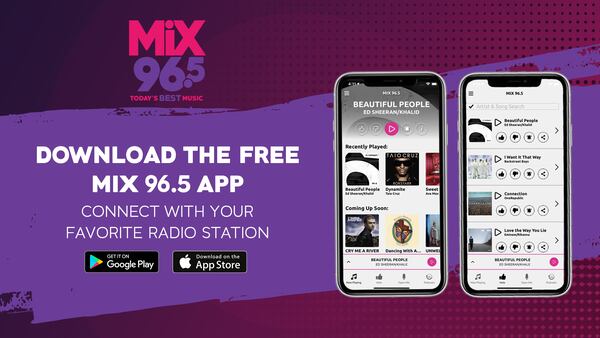Download the FREE Mix 96.5 Tulsa App!