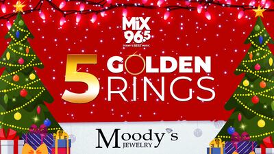 Mix 96.5 & Moody’s Jewelry’s Five Golden Rings Contest