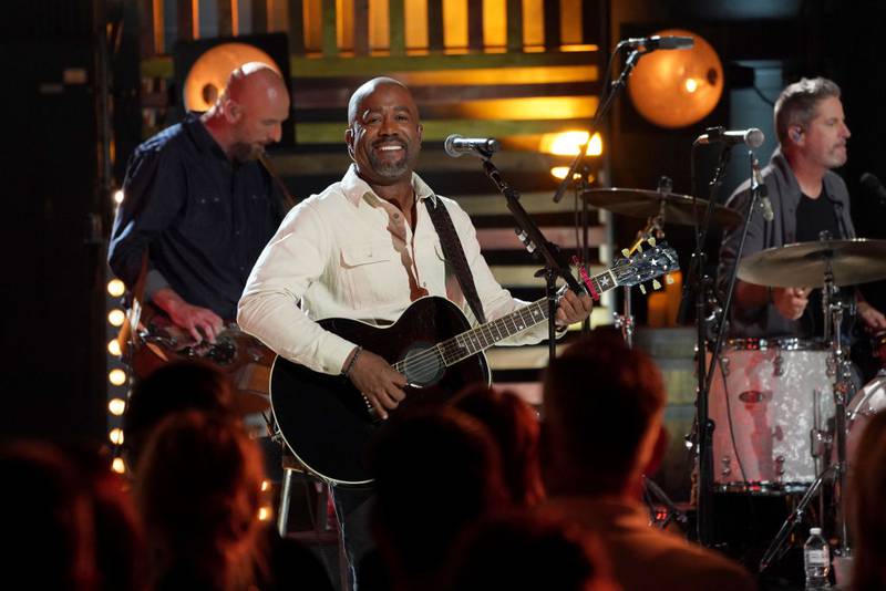 SPRING HILL, TENNESSEE - AUGUST 29: Darius Rucker performs for CMT Storytellers at WorldWide Stages on August 29, 2022 in Spring Hill, Tennessee. (Photo by Erika Goldring/Getty Images for CMT)