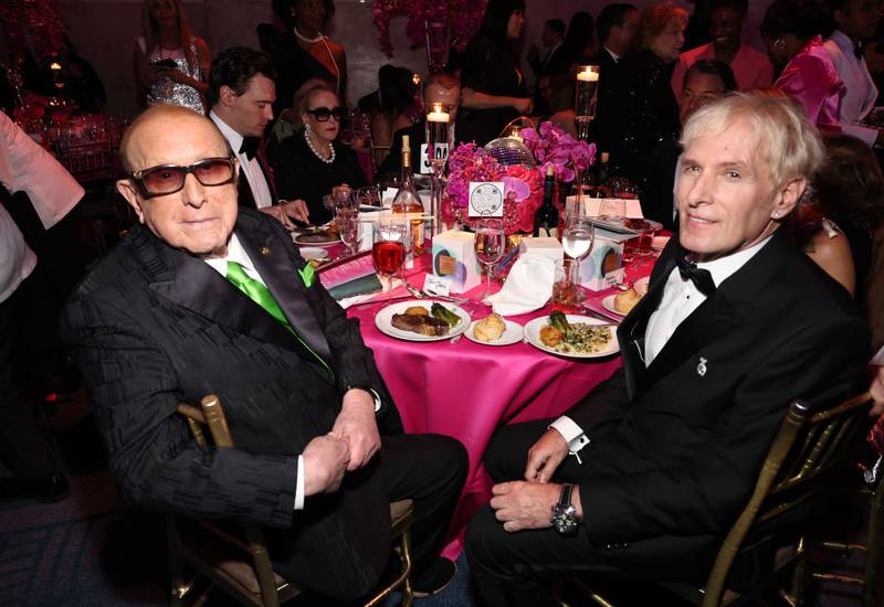 NEW YORK, NEW YORK - OCTOBER 23: Clive Davis and Michael Bolton attend Angel Ball 2023 hosted by Gabrielle's Angel Foundation at Cipriani Wall Street on October 23, 2023 in New York City. (Photo by Jamie McCarthy/Getty Images for Gabrielle's Angel Foundation )