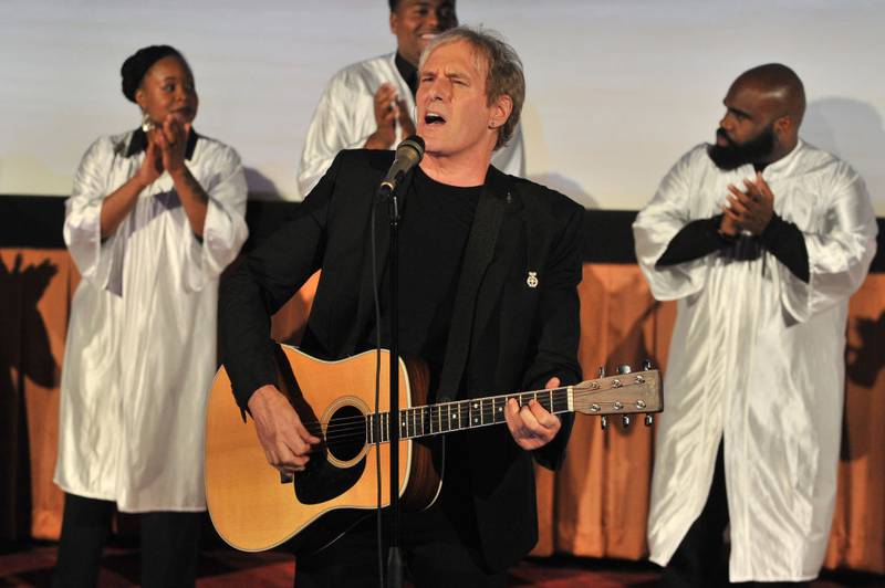 LOS ANGELES, CA - MAY 02:  Michael Bolton performs at the World Premiere of "Michael Bolton's American Dream: Detroit" at Pacific Theatres at The Grove on May 2, 2018 in Los Angeles, California.  (Photo by Allen Berezovsky/Getty Images)