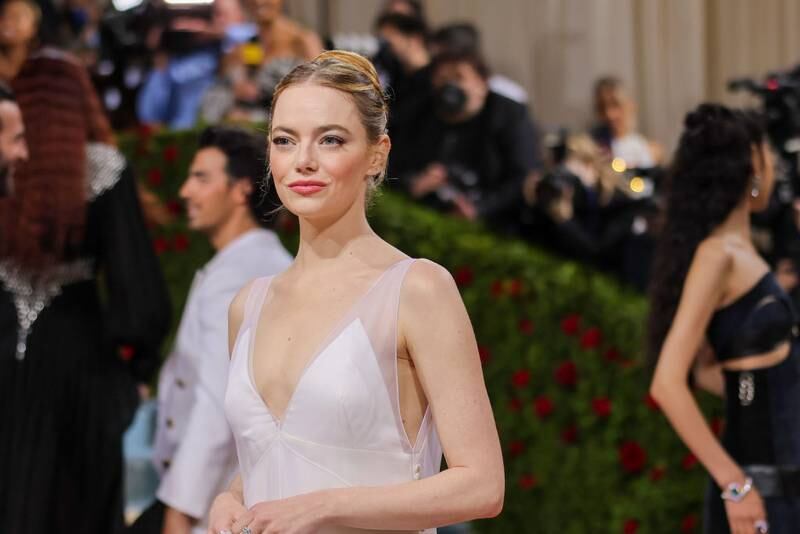 NEW YORK, NEW YORK - MAY 02: Emma Stone attends The 2022 Met Gala Celebrating "In America: An Anthology of Fashion" at The Metropolitan Museum of Art on May 02, 2022 in New York City. (Photo by Mike Coppola/Getty Images)