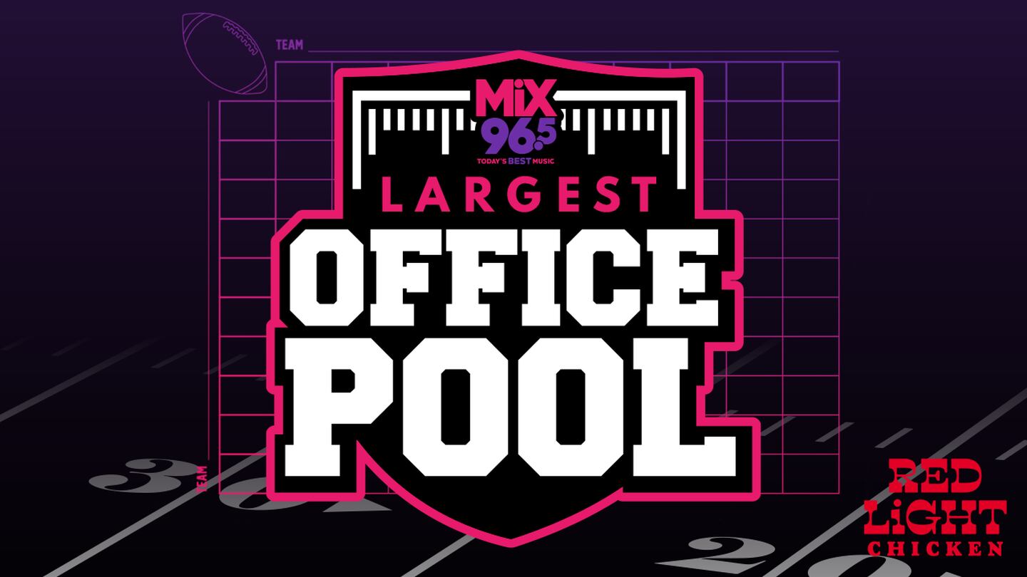 Hut Hut!  The Mix 96.5 Largest Office Pool is Back