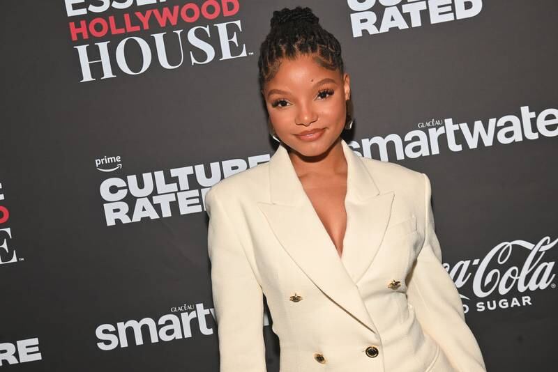 LOS ANGELES, CALIFORNIA - MARCH 10: Halle Bailey attends 2023 ESSENCE Hollywood House at Goya Studios on March 10, 2023 in Los Angeles, California. (Photo by Paras Griffin/Getty Images for ESSENCE)