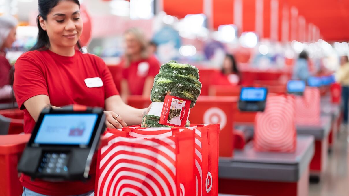 Target store bag, employee