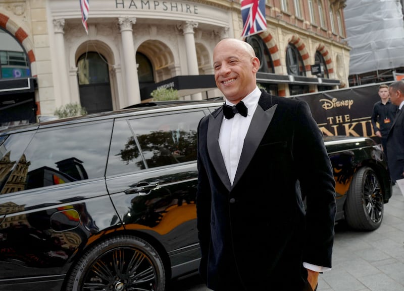 LONDON, ENGLAND - JULY 14:  Vin Diesel attends the European Premiere of Disney's "The Lion King" at Odeon Luxe Leicester Square on July 14, 2019 in London, England. (Photo by Gareth Cattermole/Getty Images for Disney)